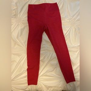 Outdoor Voices Red Leggings, Size Medium.